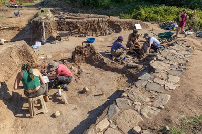 Archeologiniai kasinėjimai Emporion Pistiros vietovėje Bulgarijoje.