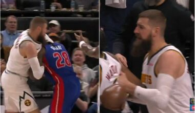 Detroite į konfliktą įsivėlęs Valančiūnas fiksavo dvigubą dublį