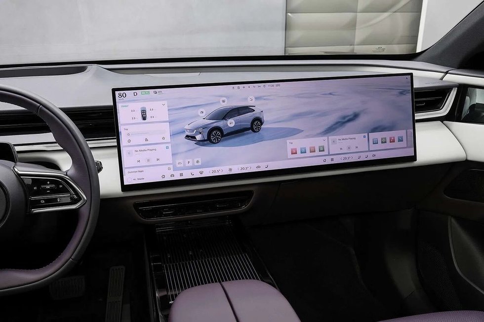 Automobilio ekranas (nuotr. Organizatorių)