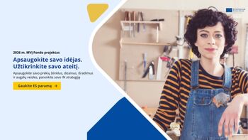 Prasidėjo 2026 m. MVĮ fondo projekto paraiškų priėmimas intelektinės nuosavybės apsaugai