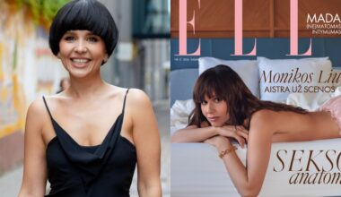 Moteriškas subtilumas: ant žurnalo viršelio – turbūt nuogiausia Monika Liu, kokią matėme