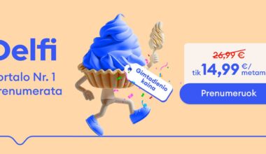 „Delfi“ skelbia gimtadienio akciją: prenumerata metams – vos 14,99 Eur