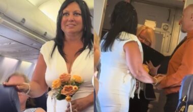 Pora susituokė itin neįprastu būdu: „taip“ ištarė lėktuve