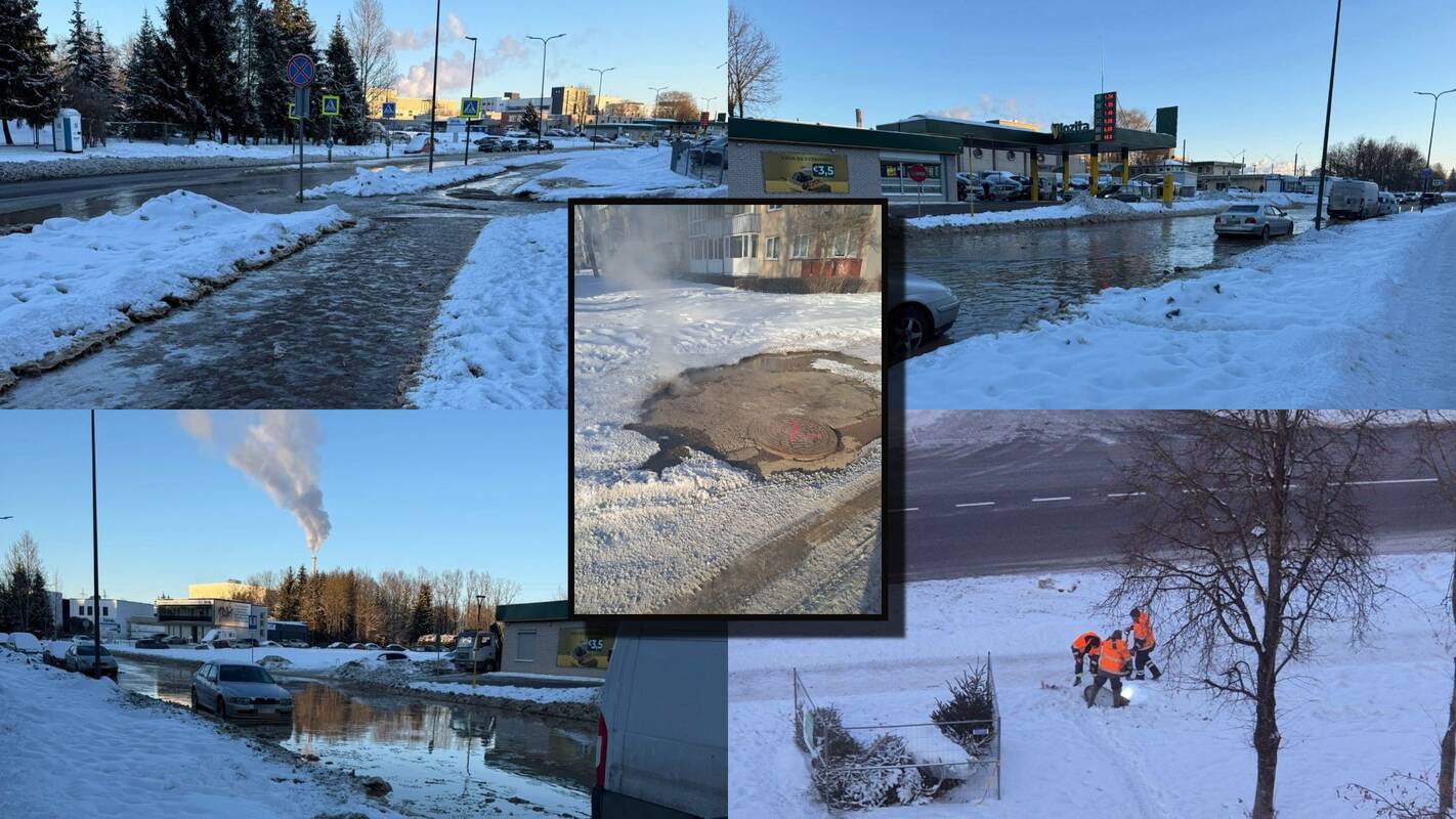 vandentiekio avarijos – visame mieste