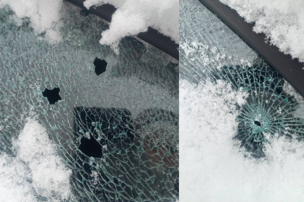 Pranešama apie peršautus automobilio langus Vilniuje