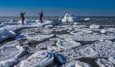 Baltijos jūra vis labiau dengiasi ledu: parodė vaizdą iš palydovo