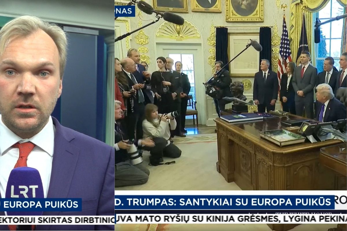 Trumpas Lietuvos žurnalistui atsakė į klausimus