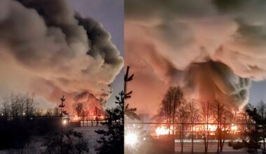 Naktį Marijampolėje kilo didelis gaisras