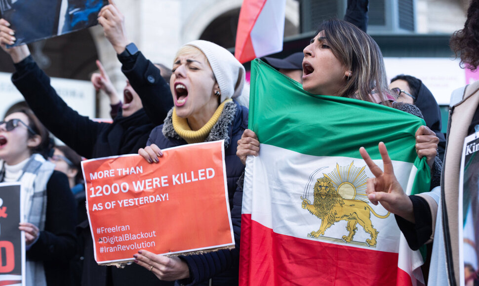 Protestas prieš islamistinį Iraną / Matteo Nardone/IPA/SIPA / Matteo Nardone/IPA/SIPA