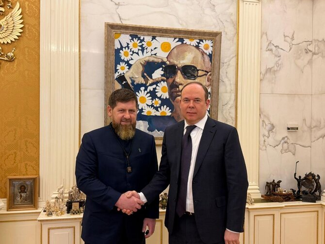 R.Kadyrovo „Telegram“ nuotr./Ramzanas Kadyrovas, Antonas Vaino