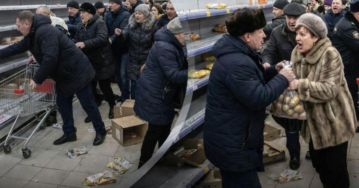 tarp tuščių lentynų. Jakutijoje duona tapo prabangos preke