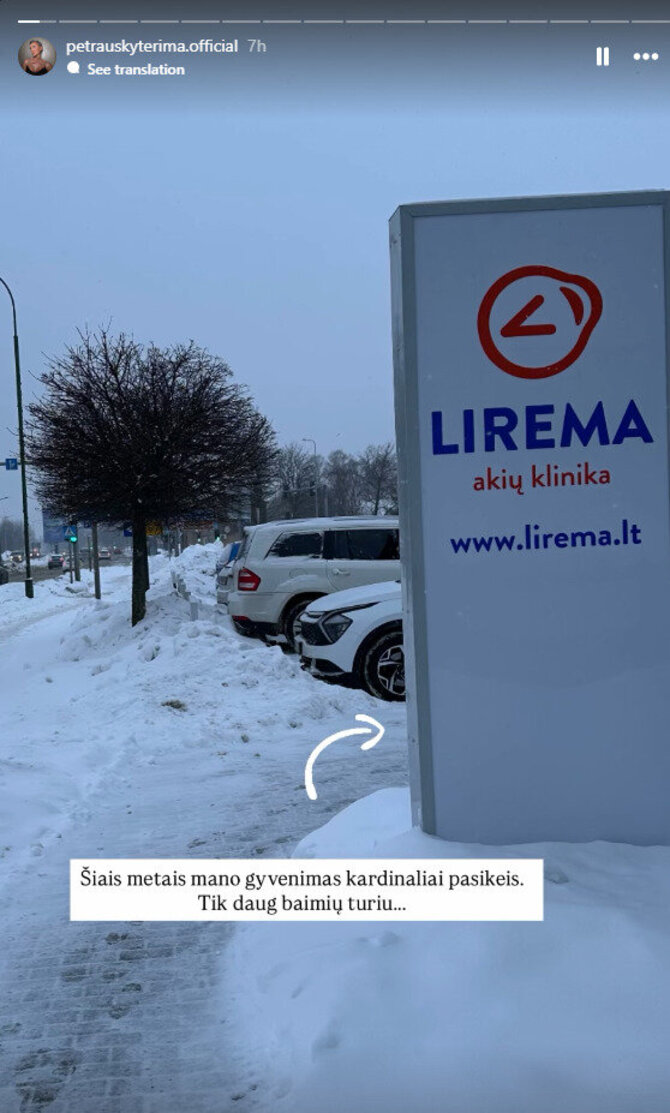 „Instagram“ nuotr./Rima Petrauskytė apie jos laukiančius pokyčius