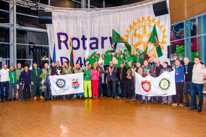 Organizatorių nuotr./Žiemos Rotariados Rotary klubai nugalėtojai