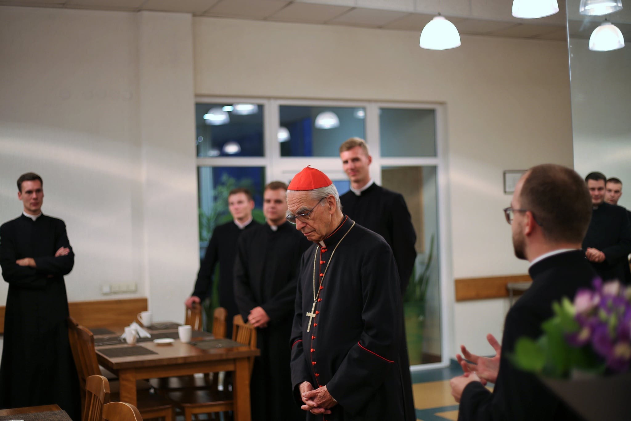 Kardinolas Audrys Juozas Bačkis. Vilniaus šv. Juozapo kunigų seminarijos nuotrauka
