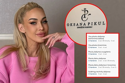 Augant Oksanos Pikul populiarumui – paaiškėjo jos grožio salono paslaugų kainos: štai kiek tektų pakloti