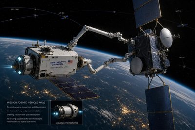 SpaceX paleistas Northrop Grumman palydovas, pavadintas misijos robotiniu prietaisu (MRV)