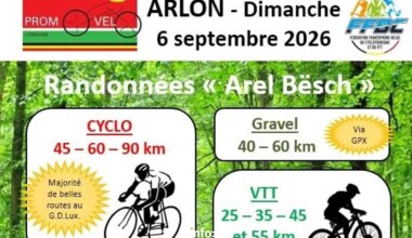Arlon > Balade > Randonnées « Arel Bësch » — 2026