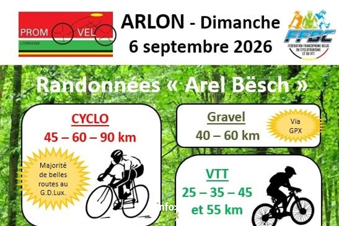 Arlon > Balade > Randonnées « Arel Bësch » — 2026