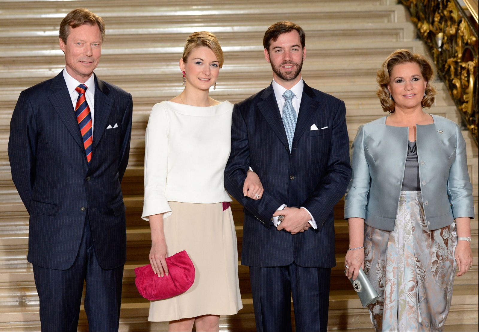 The official presentation of Countess Stphanie de Lannoy as the fiance of then Hereditary Grand Duke Guillaume in 2012...