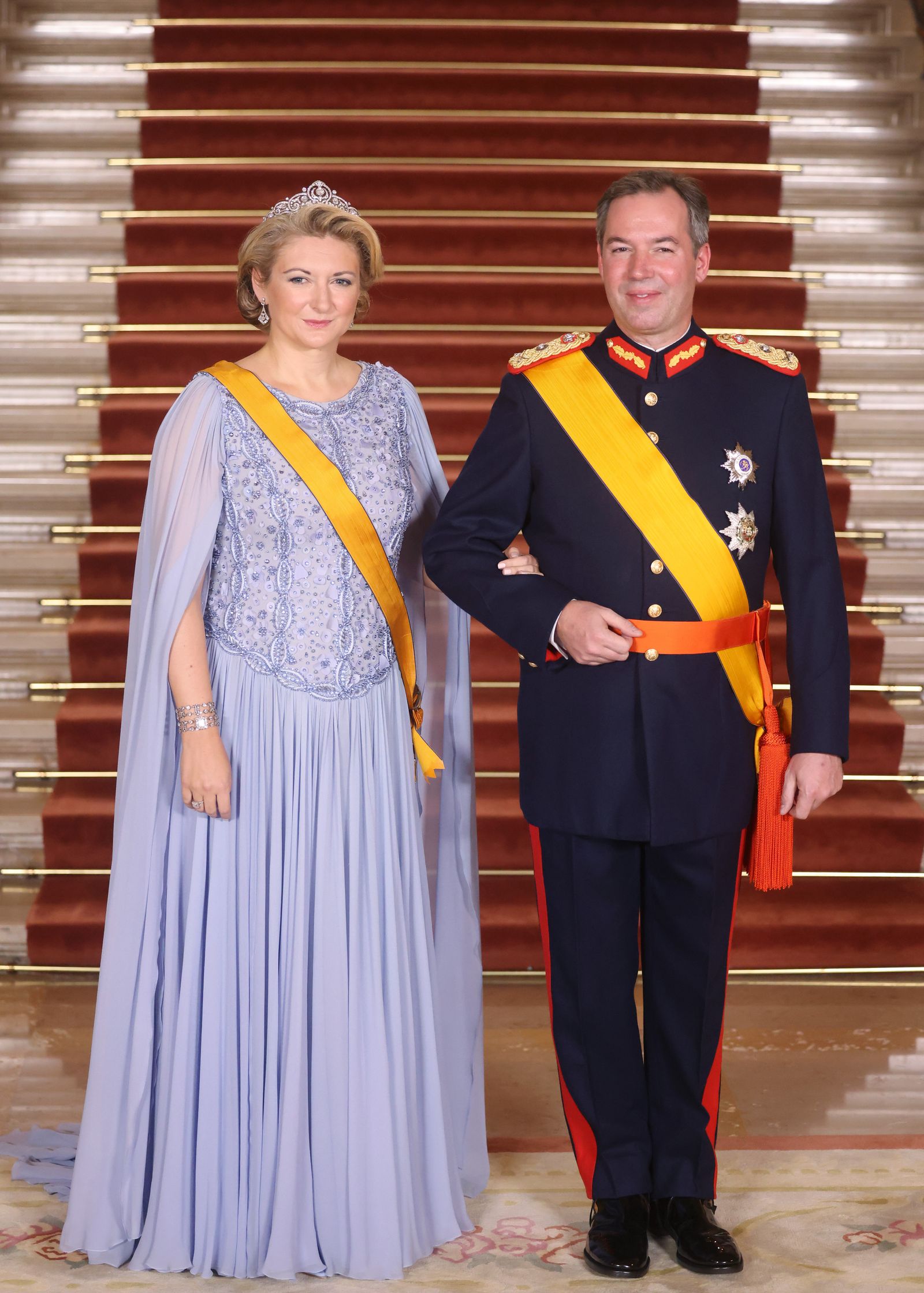Grand Duke Guillaume of Luxembourg celebrates his 44th birthday on 11th November. Pictured the leader with his wife...
