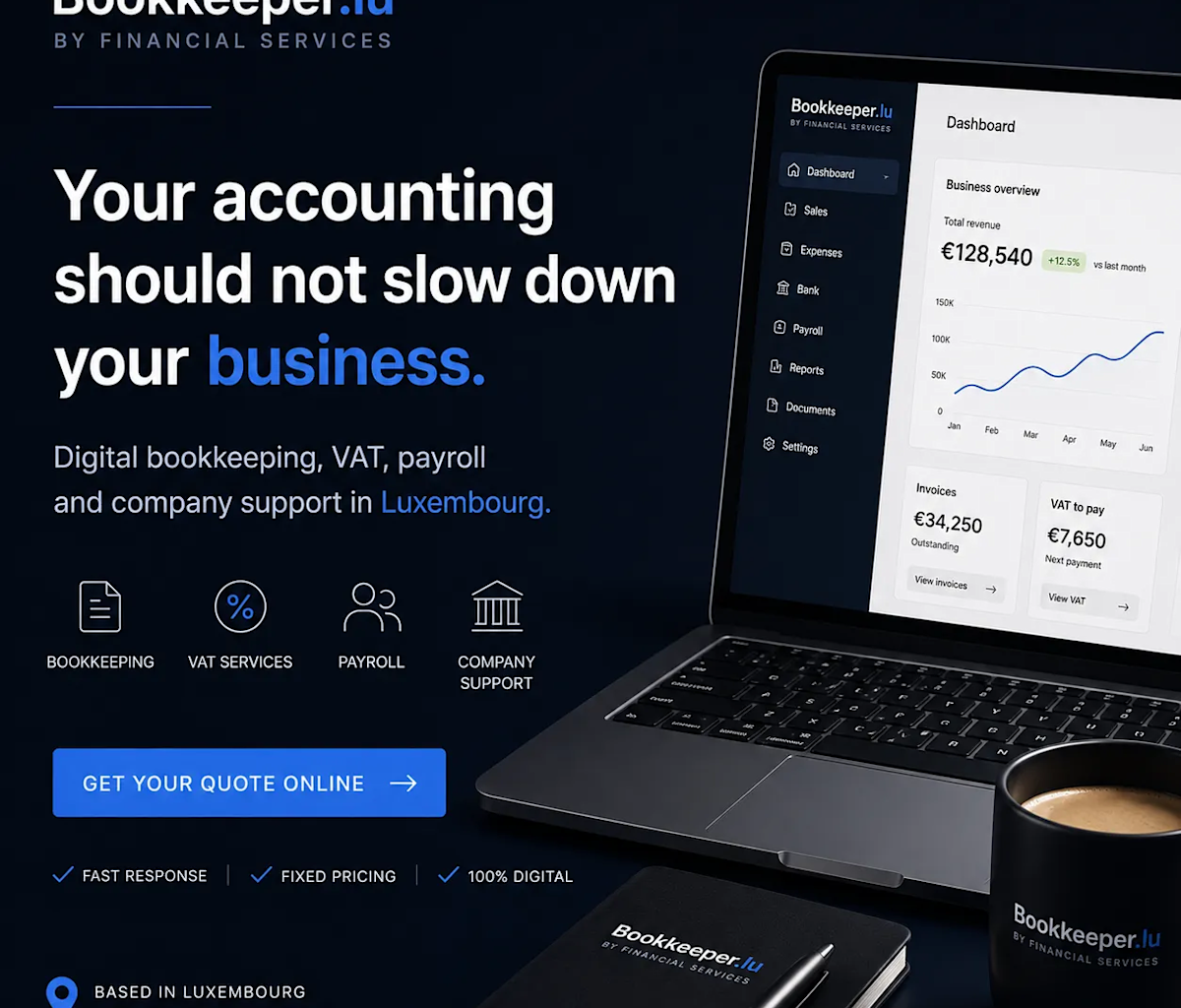 Bookkeeper Launches Integrated Luxembourg Fiduciary Platform Combining Company Formation, Odoo Accounting, Payroll, AI Automation, Tax Management, and Liquidation Services