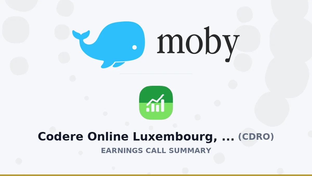Codere Online Luxembourg, S.A. Q2 2026 Earnings Call Summary