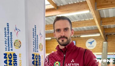 Latvijas komanda Tallinā izcīna uzvaru Eiropas kausa posmā šaušanā ar mazkalibra pistoli