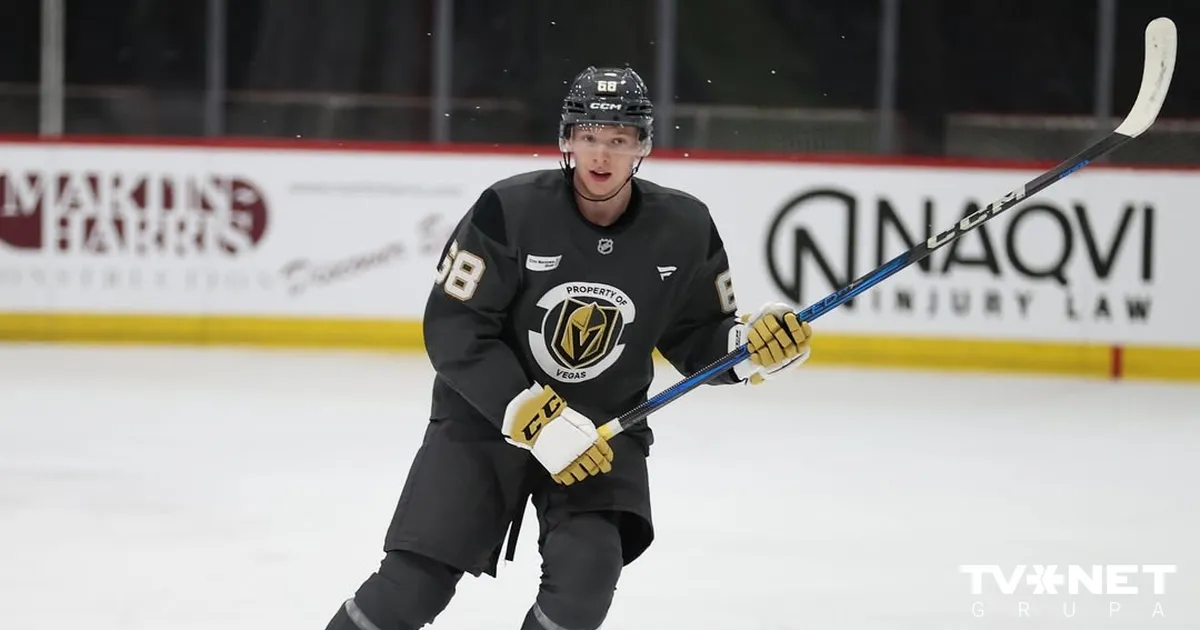 NHL klubs "Golden Knights" atskaita Latvijas jauno talantu no treniņnometnes - Apollo.lv