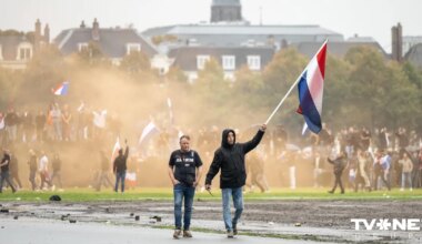 Nīderlandē demonstrācija pāraug vardarbībā