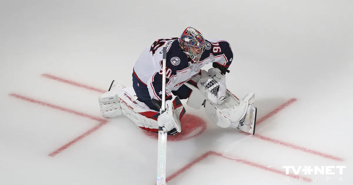 Merzļikins aizvada pirmo pārbaudes spēli pirms jaunās NHL sezonas