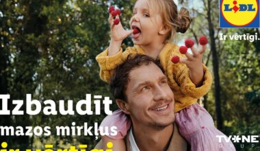Ar starptautisku zīmola kampaņu “Lidl” aicina pievērsties vērtīgām lietām dzīvē