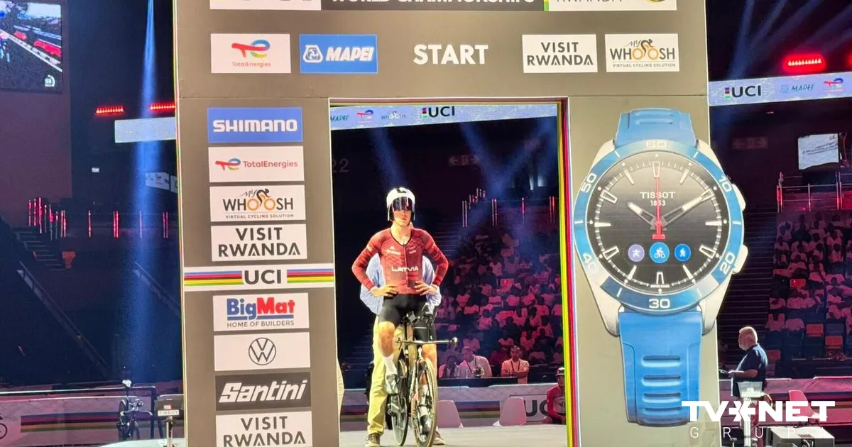Tjumins izcīna 24. vietu pasaules čempionāta junioru individuālajā braucienā