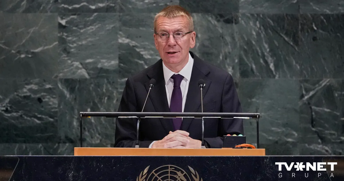 VIDEO ⟩ Rinkēvičs uzrunā ANO aicina apturēt Krievijas bezatbildīgo rīcību