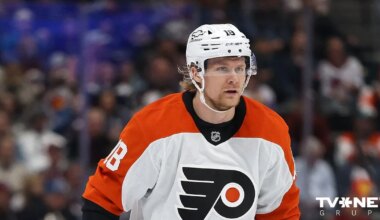 VIDEO ⟩ Ābols izpilda rezultatīvu piespēli NHL pārbaudes spēlē