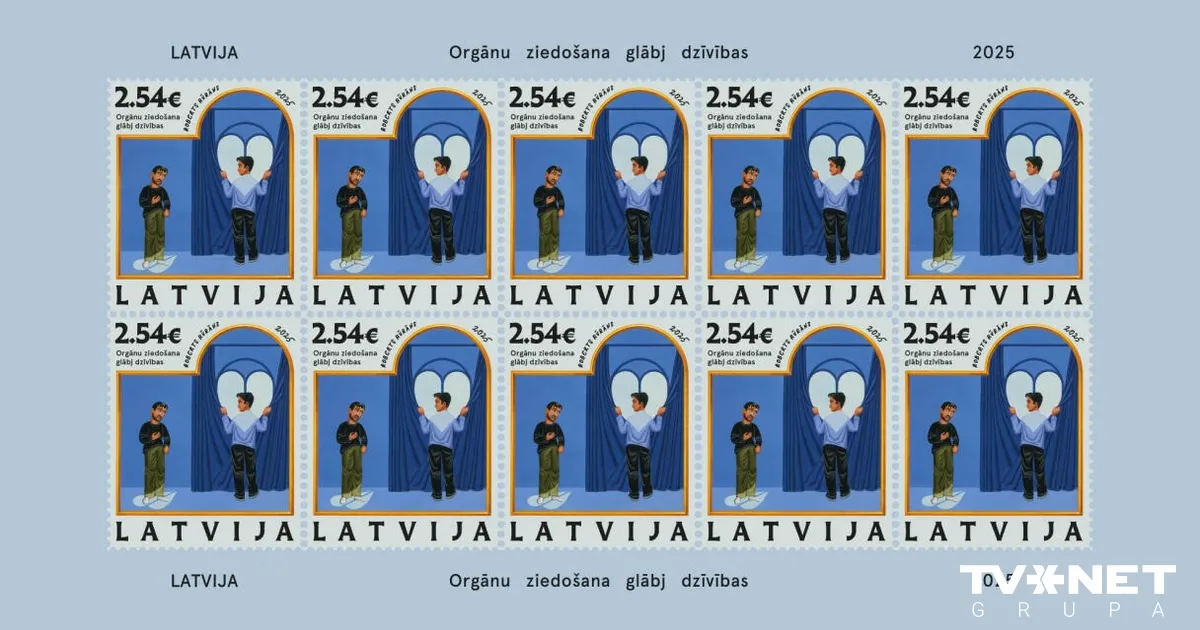 Izdos orgānu transplantācijas tēmai veltītu pastmarku