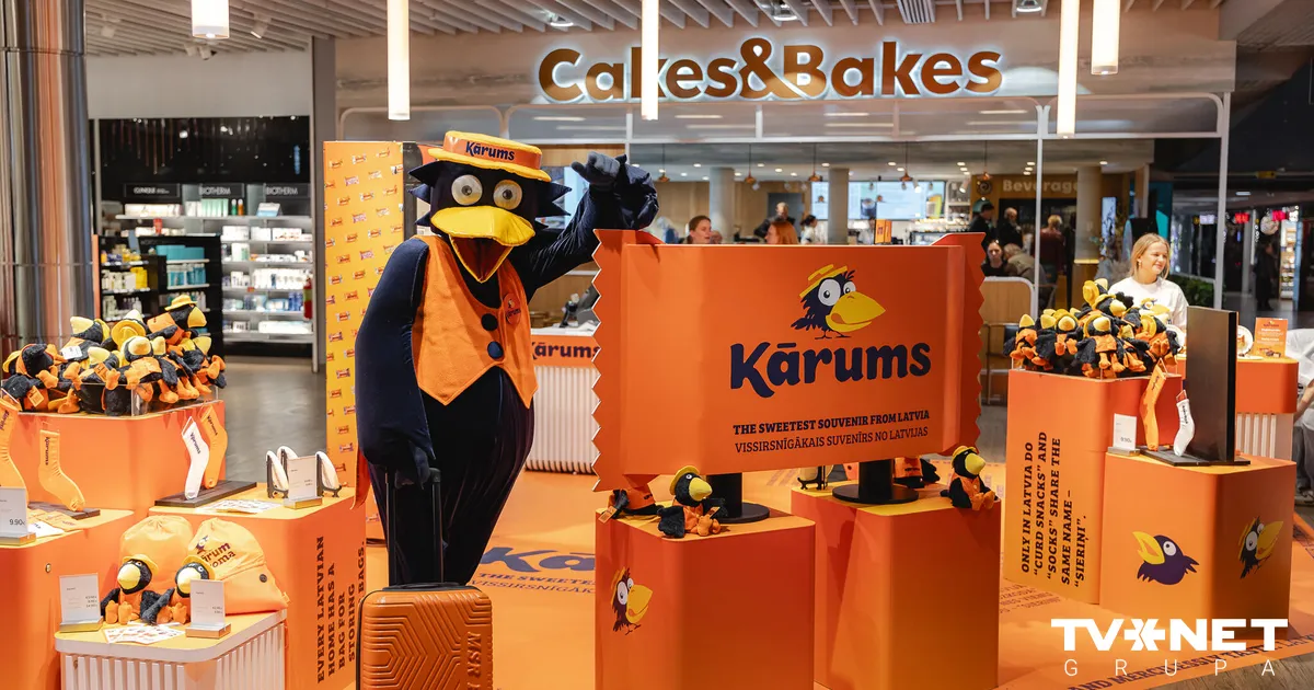 Rīgas lidostā parādījies "Kārums" pop-up veikals