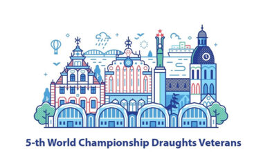 Rīgā sācies pasaules čempionāts dambretē veterāniem, vadībā francūzis – Citi sporta veidi – Sportacentrs.com