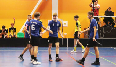 Latvijas Florbola savienība » LV » 2025/2026 » Jaunumi » Ādažnieki atspēlējas un pieveic "Rubene/KSS"