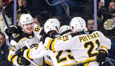 Ločmeļa “Bruins” AHL sestā uzvara sešās spēlēs, Ravinska “Canucks” ceturtais zaudējumu pēc kārtas
