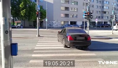 VIDEO ⟩ "Sen nav tāds idiots redzēts!" Tallinā "Mercedes" vadītājs bez emocijām rupji pārkāpj noteikumus