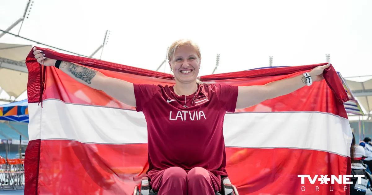 Krūmiņa izcīna zelta medaļu pasaules paravieglatlētikas čempionāta šķēpmešanas sacensībās