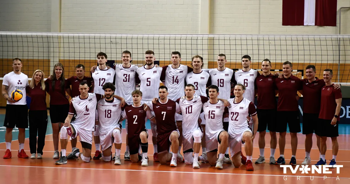 Latvijas volejbolistiem Eiropas čempionātā pretī stāsies olimpiskā čempione Francija