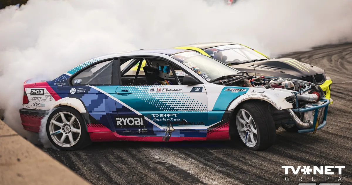 Latvijas jaunie talanti triumfē FIA Starpkontinentālajā drifta kausā Rīgā