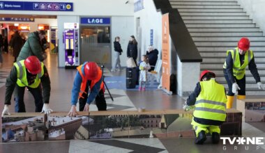 FOTO ⟩ Rīgā notiek zibakcija pret darbaspēka ekspluatāciju