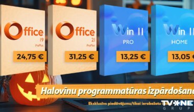 Piedalies Halovīna svinībās! Izvēlies sev dāvanu – Lifetime Office 2021 Pro atslēgu par 31,25 €! Win 11 Pro par satriecošiem 13,25 €! - TVNET