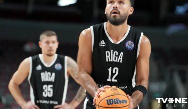 Latvijas basketbola derbijā "VEF Rīga" uzvar "Ventspili"