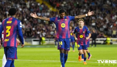"Barcelona" futbolisti sagrauj pretiniekus UEFA Čempionu līgas spēlē