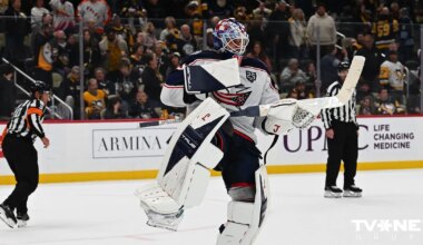 Merzļikins pret Šilovu – Latvijas vārtsargu duelis NHL laukumā noslēdzas "bullīšos"