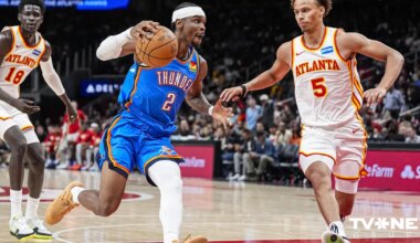 "Hawks" bez Porziņģa zaudē čempionei "Thunder"