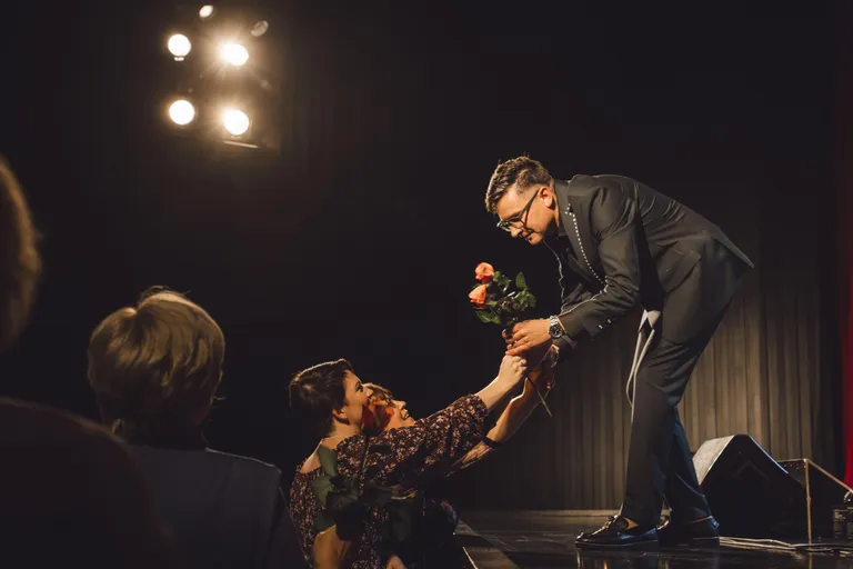 Andris Ērglis koncertā Liepājā.